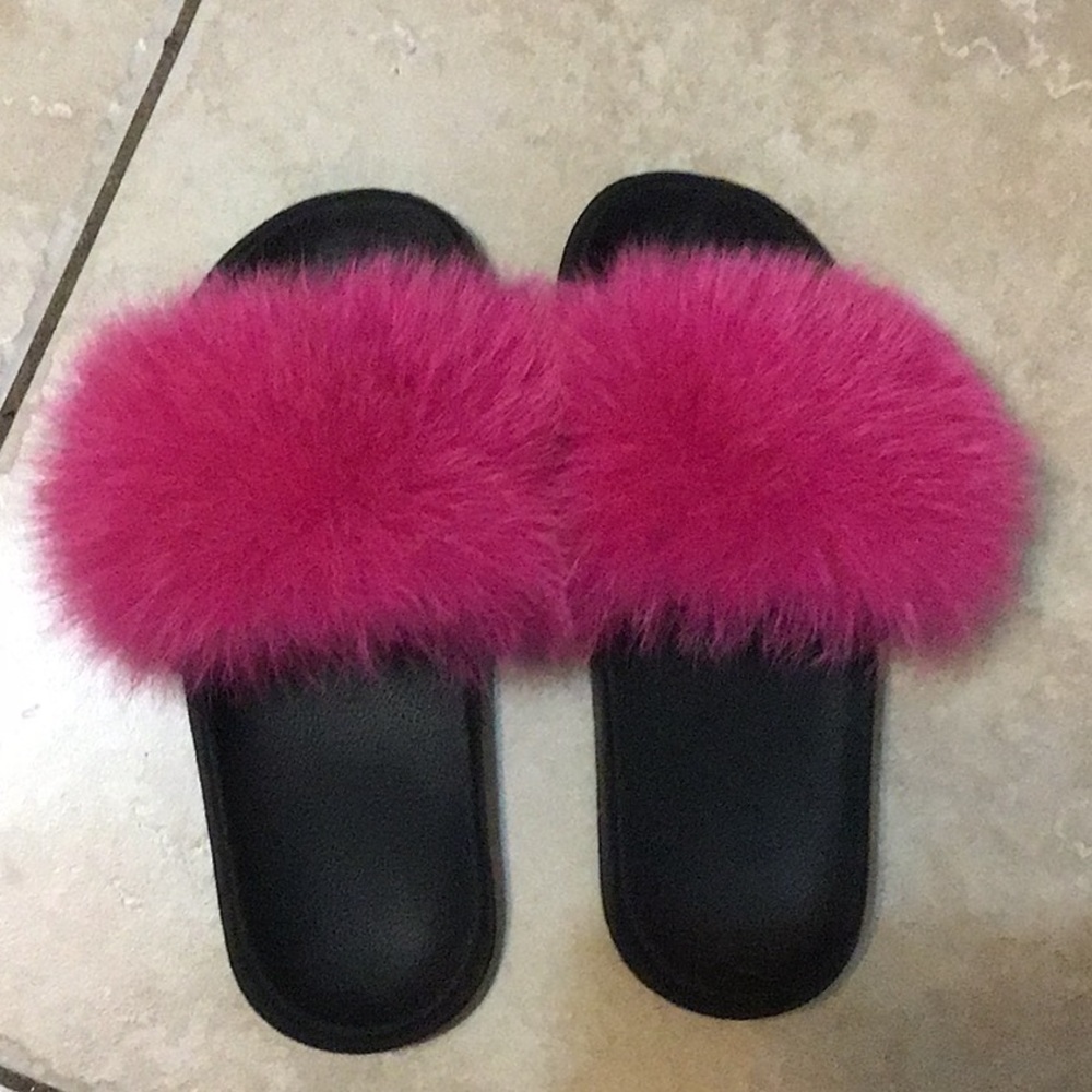 Hot pink slides